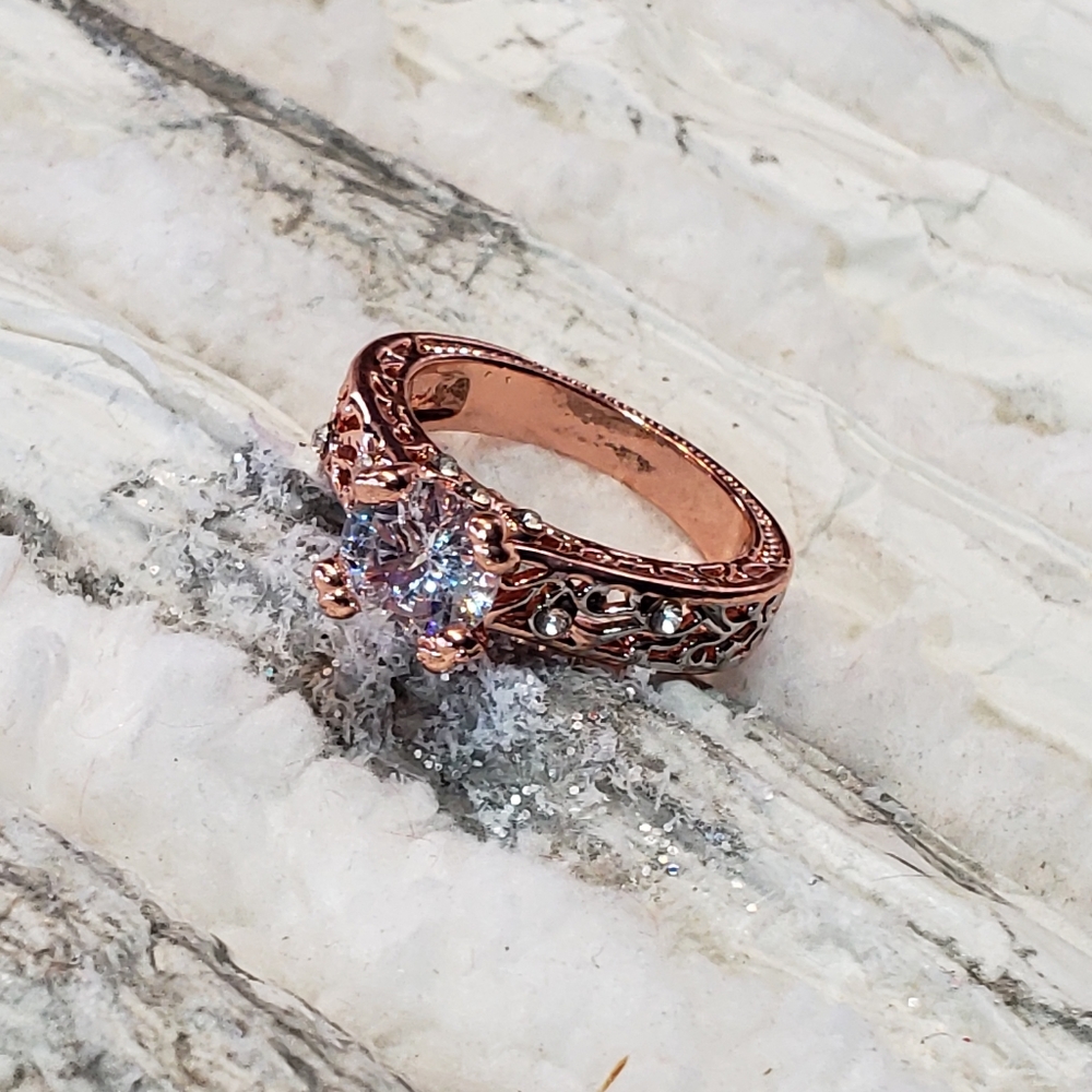 Fashion Jewelry 7 8 Champagne Rose Gold Tw…